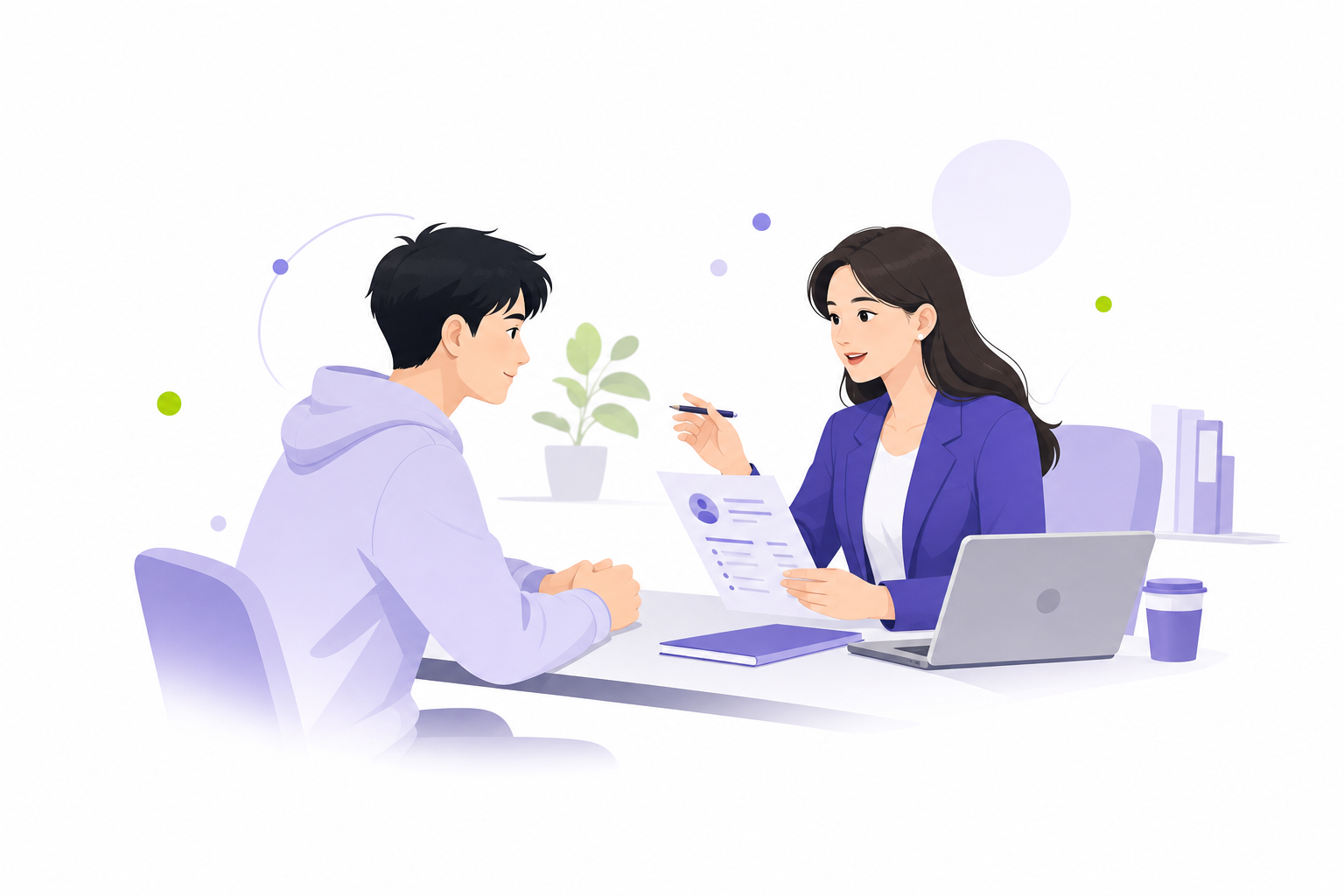 导师和学生一起梳理简历与求职方向